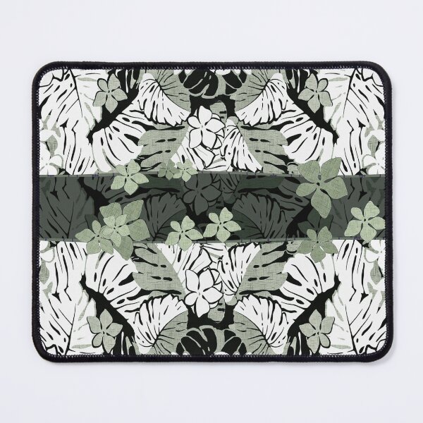Item preview, Green Hawaiian Monstera Bark Cloth designed and sold by J Marielle Designs.