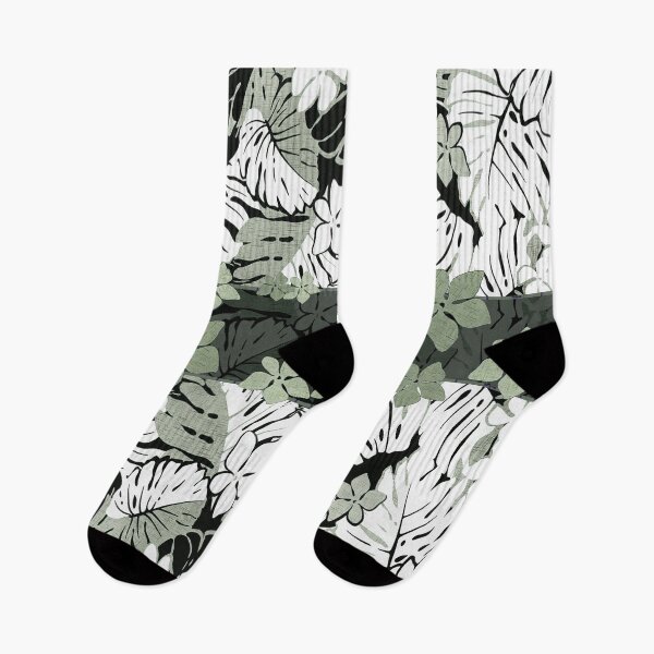 Item preview, Green Hawaiian Monstera Bark Cloth  designed and sold by J Marielle Designs.