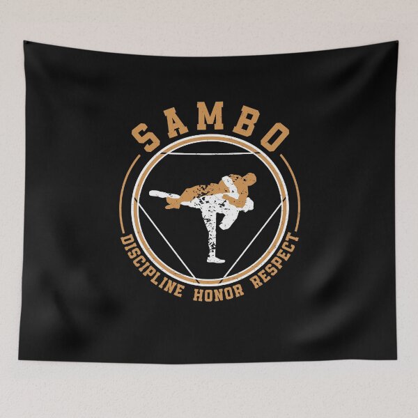 Item preview, Awesome Sambo Discipline Honor Respect Russian Sambo Fighter designed and sold by StrongShirts.
