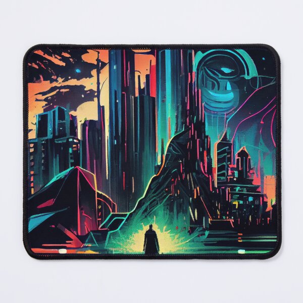 Item preview, Abstract Sci-Fi Futuristic Cityscape Skyline Digital Painting  designed and sold by NateFellhauer.