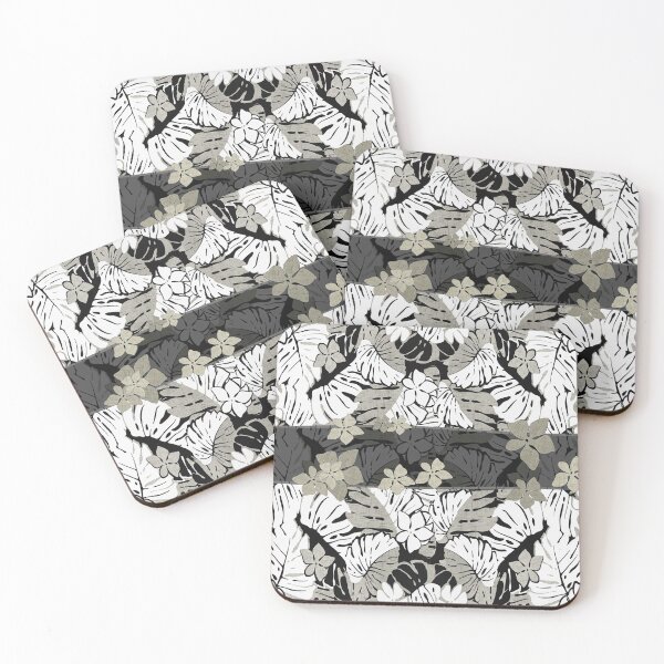 Item preview, Hawaiian Monstera Bark Cloth Fusion 2 designed and sold by J Marielle Designs.