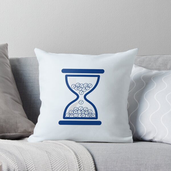 Item preview, Blue hourglass and clocks inside designed and sold by mixMixtli.