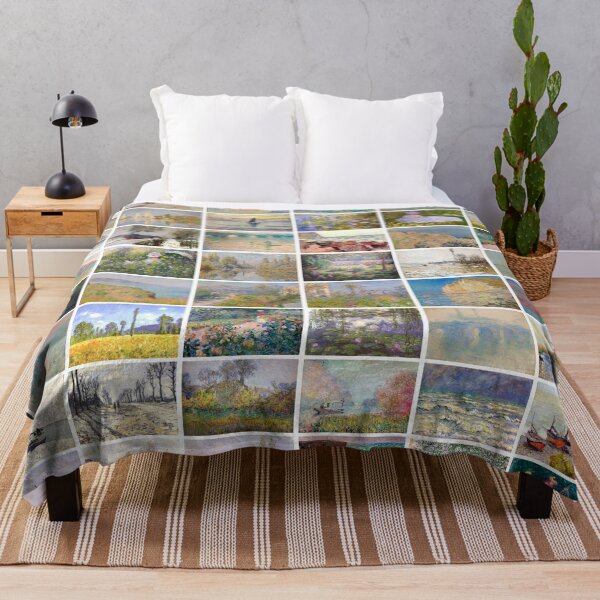Item preview, Colección de cuadros antiguos de Claude Monet dispuestos en forma de collage. paisaje, cartel designed and sold by Michael Dietrich.