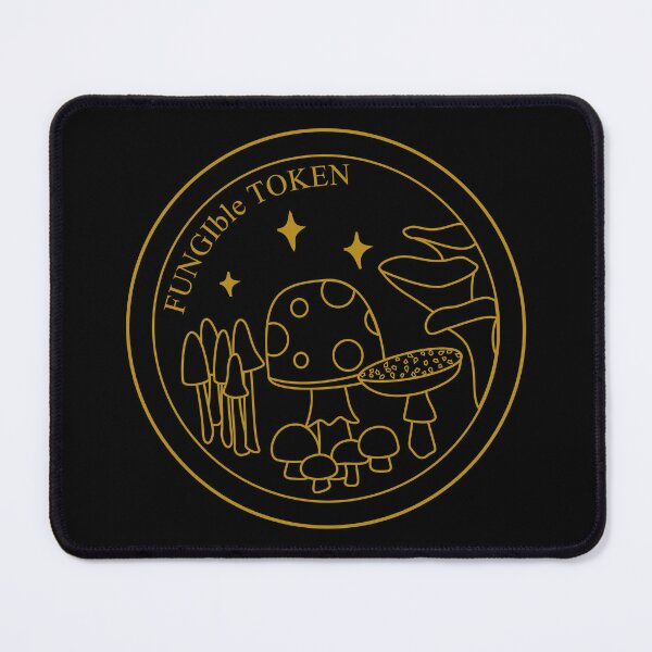 Item preview, Fungi(ble) Token - black designed and sold by chrispy doodles.