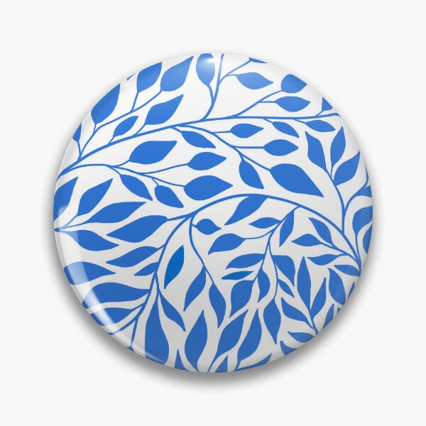 Item preview, Motivo botánico de hojas azules designed and sold by Shastingrace.