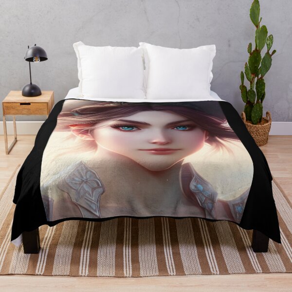 Item preview, Anime Girl - Hyper-Realistic Portrait designed and sold by MtWoodsonSales.