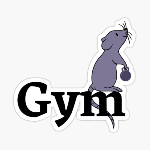 Gym Life, Gym Rat Sticker for Sale by Ideallity