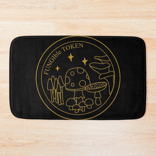 Item preview, Fungi(ble) Token - black designed and sold by chrispy doodles.