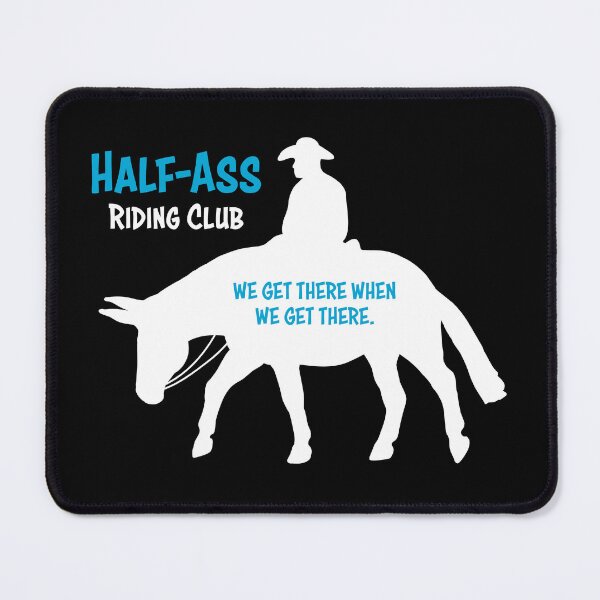 Item preview, Mule Riding Club Version 2 - Teal and White - MALE RIDER designed and sold by Melissa Bradshaw.