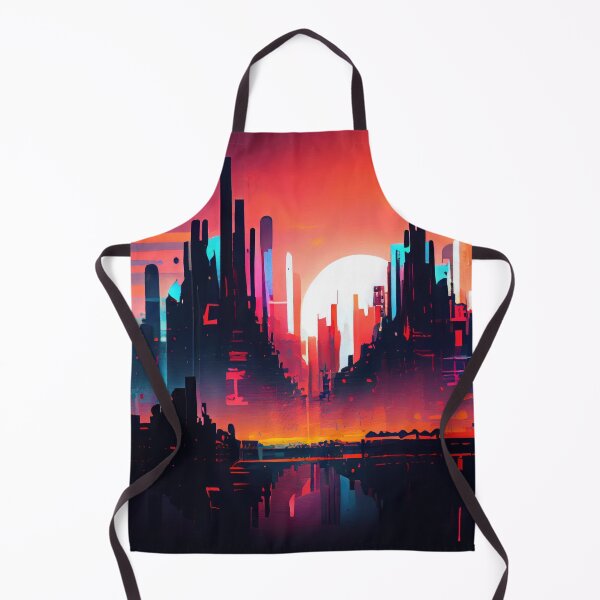 Item preview, Abstract Sci-Fi Futuristic Cityscape Skyline Digital Painting  designed and sold by NateFellhauer.