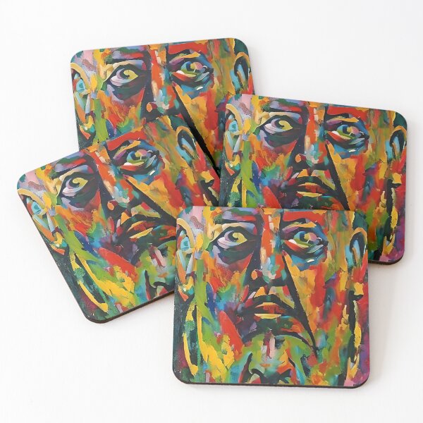 Item preview, Aleister Crowley The Great Beast of Thelema painted in a Surrealist and Impressionist style designed and sold by Ataraxia  Apparel.