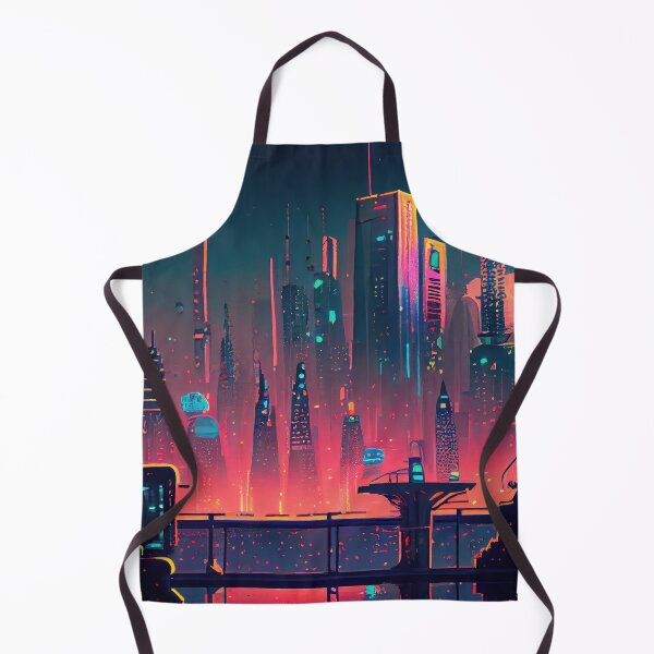 Item preview, Abstract Sci-Fi Futuristic Cityscape Skyline Digital Painting  designed and sold by NateFellhauer.