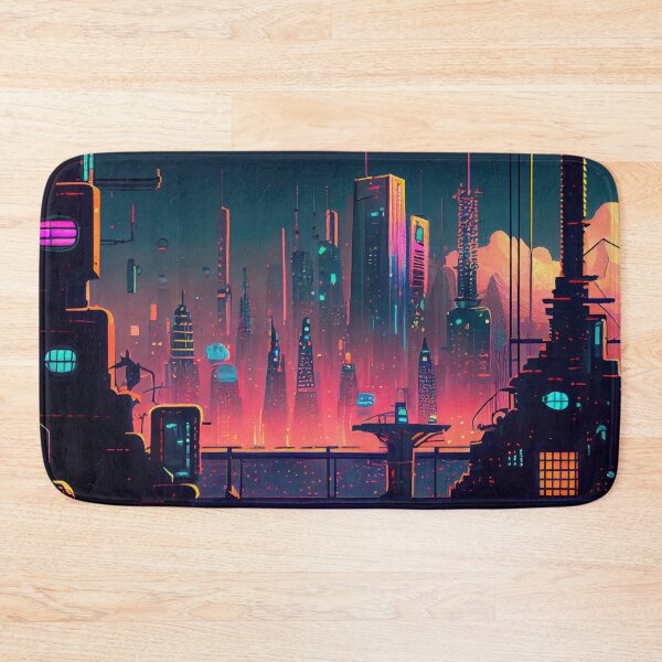 Item preview, Abstract Sci-Fi Futuristic Cityscape Skyline Digital Painting  designed and sold by NateFellhauer.