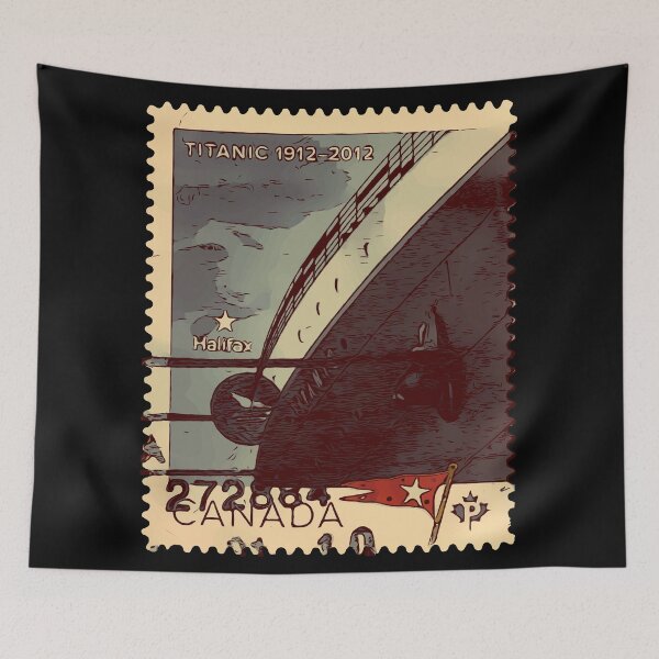 Item preview, Titanic Canada Post Stamp designed and sold by Lakeric Cityscapes.
