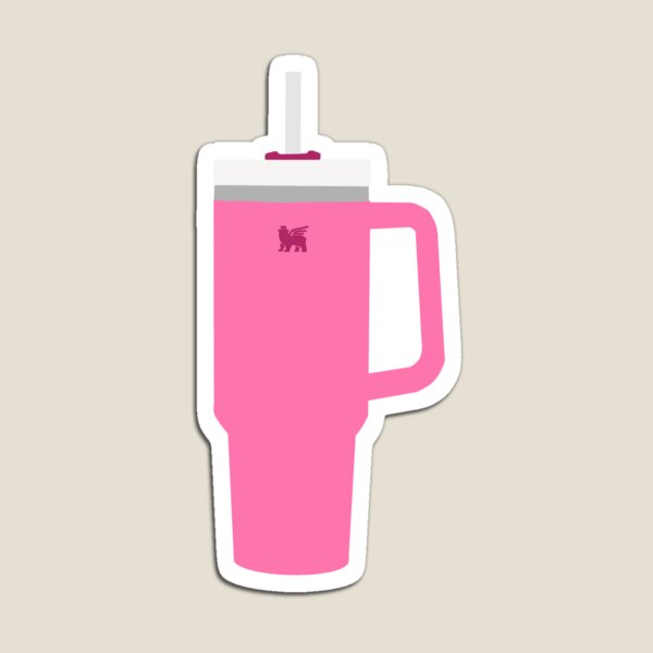 Stanley Cup Pink Sticker for Sale by SuccStickers