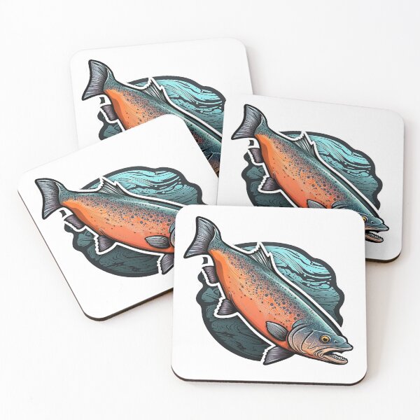Item preview, Semi-Realistic Cartoonish Salmon designed and sold by plernz.