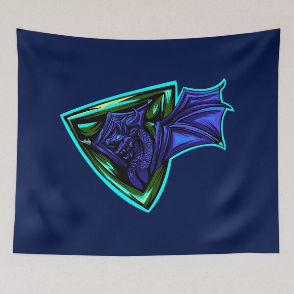 Item preview, Blue Dragon Logo designed and sold by RedNeo.