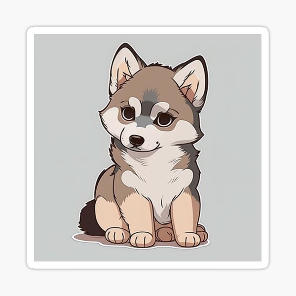 Kawaii Cute Husky Waterproof Stickers, Cute Dog Stickers – MyKawaiiCrate