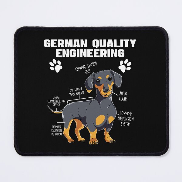 Item preview, German Engineering Dachshund Wiener Dog designed and sold by Dressed For  Duty.