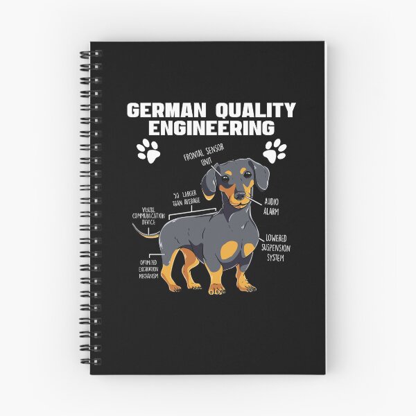 Item preview, German Engineering Dachshund Wiener Dog designed and sold by Dressed For  Duty.