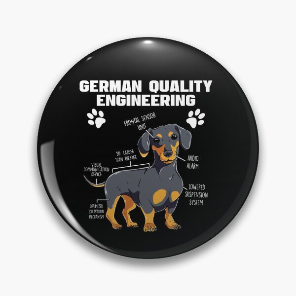 Item preview, German Engineering Dachshund Wiener Dog designed and sold by Dressed For  Duty.