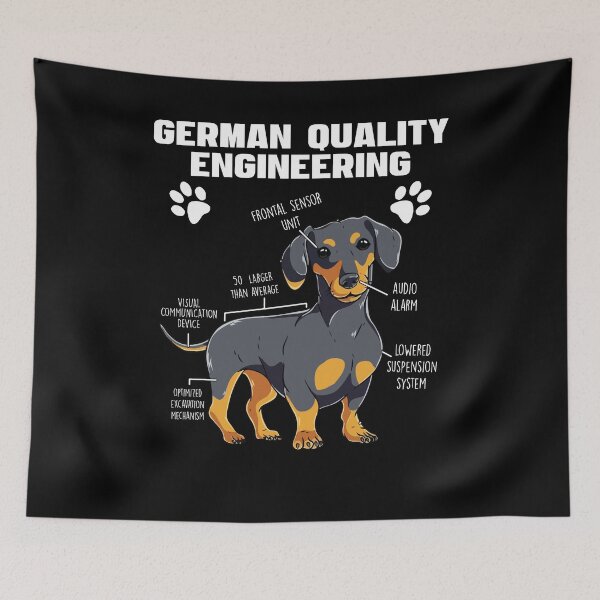 Item preview, German Engineering Dachshund Wiener Dog designed and sold by Dressed For  Duty.