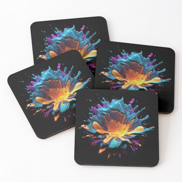 Item preview, Pixel Art Abstract Color Liquid Burst designed and sold by PipikaArt.