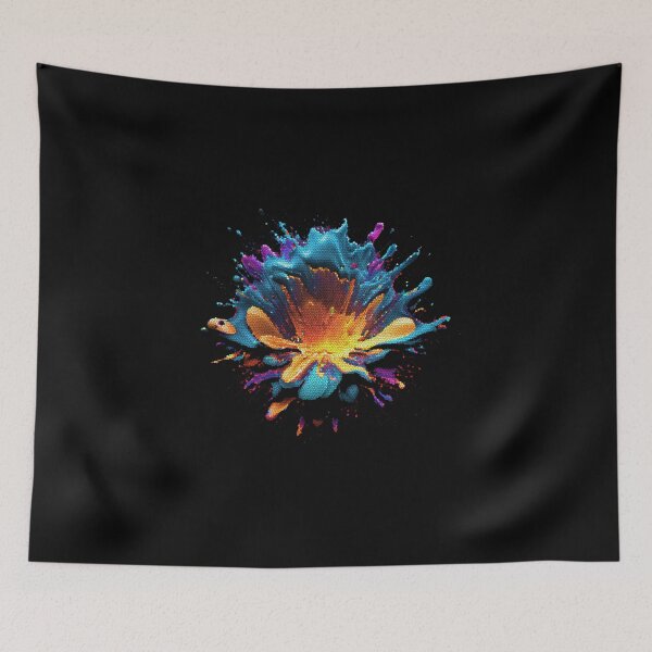 Item preview, Pixel Art Abstract Color Liquid Burst designed and sold by PipikaArt.