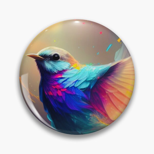 Item preview, Colorful bird flapping wings designed and sold by baksuart.