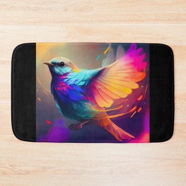 Item preview, Colorful bird flapping wings designed and sold by baksuart.