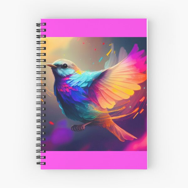Item preview, Colorful bird flapping wings designed and sold by baksuart.