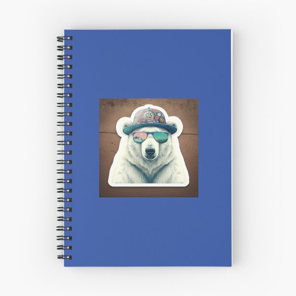 Item preview, Polar Bear with Hippie Hat designed and sold by Bleknervin.