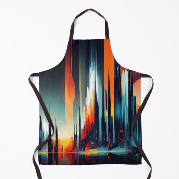 Item preview, Abstract Sci-Fi Futuristic Cityscape Skyline Digital Painting  designed and sold by NateFellhauer.