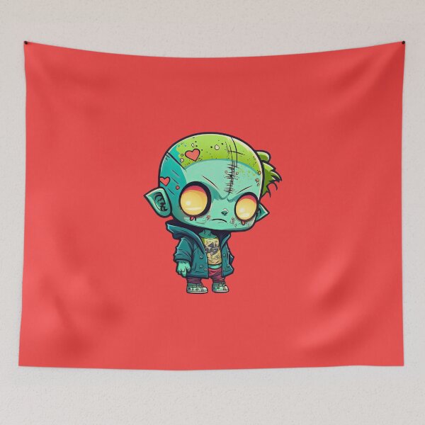 Item preview, Cute Zombie Boy Undead Surviving Zombie Apocalypse Endure the Living Dead designed and sold by ultra-cute.