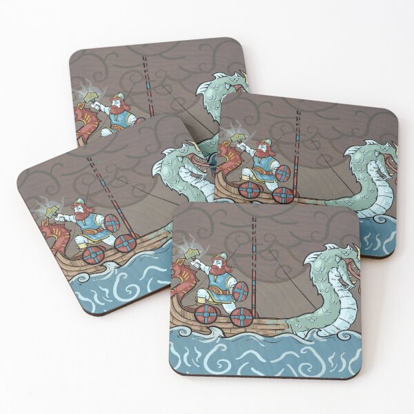 Item preview, Thor VS Jormungandr  designed and sold by Vadalia-Sweet.
