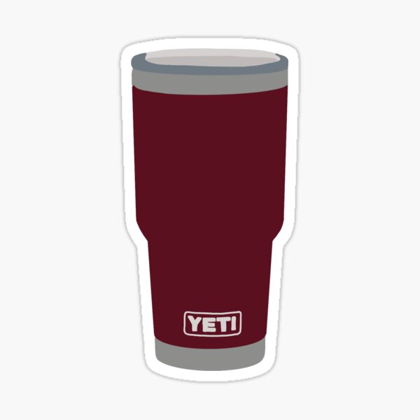 Maroon 2024 yeti tumbler