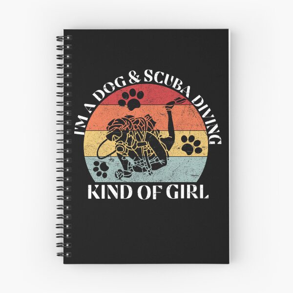 Item preview, I'm A Dog & Scuba Diving Kind of Girl Women Dog Lover retro vintage gift idea for a scuba and dogs lover girl  designed and sold by Live  Today.