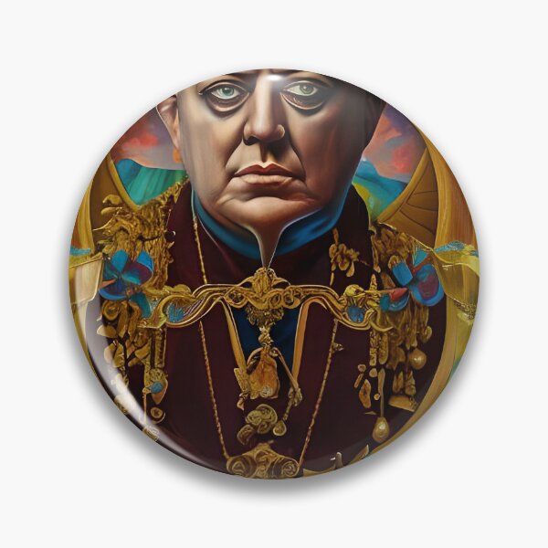 Item preview,  Aleister Crowley The Great Beast of Thelema painted in a Surrealist and Impressionist style designed and sold by Ataraxia  Apparel.