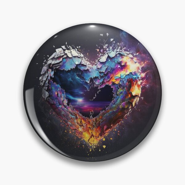 Item preview, Psychedelic Fractured Heart designed and sold by PsychedelicaArt.