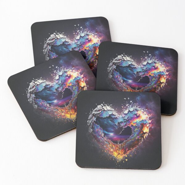 Item preview, Psychedelic Fractured Heart designed and sold by PsychedelicaArt.
