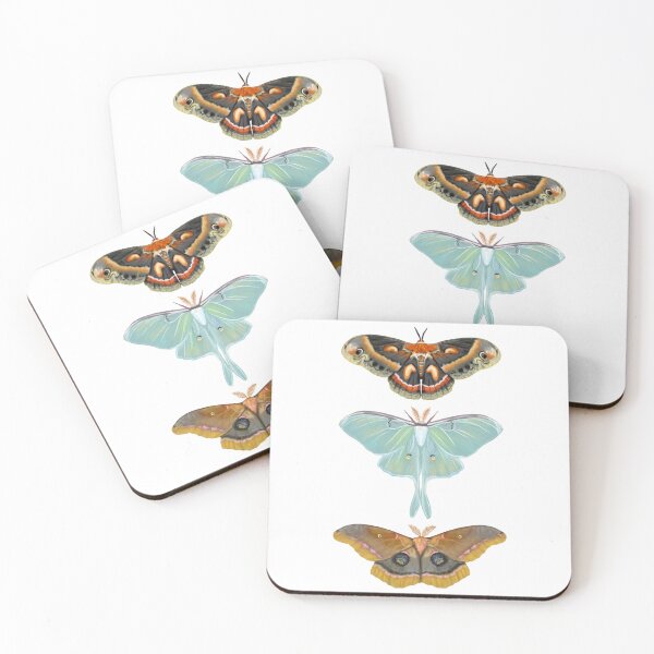 Item preview, 3 Moths designed and sold by Katie Morris Art.