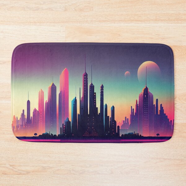 Item preview, Abstract Sci-Fi Futuristic Cityscape Skyline Digital Painting  designed and sold by NateFellhauer.