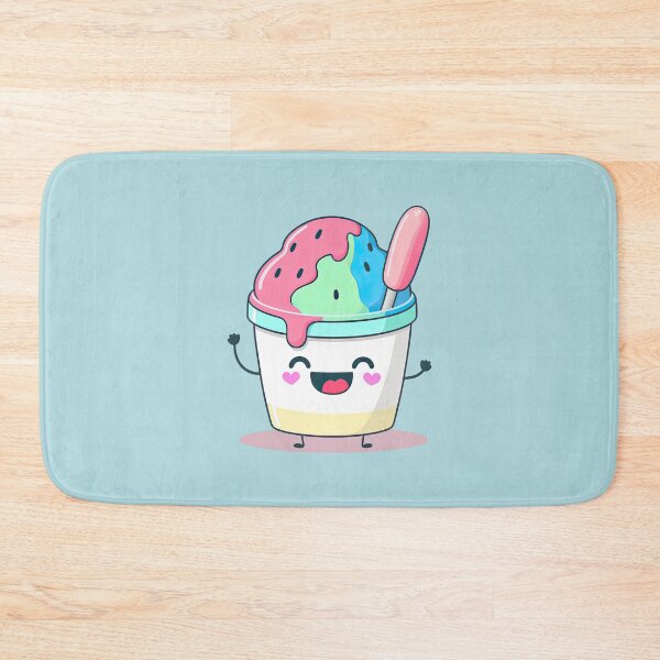 Item preview, Cute Ice Cream Yogurt Sundae in a Cup with a Happy Smiley Face Ice Cream for Kids designed and sold by ultra-cute.