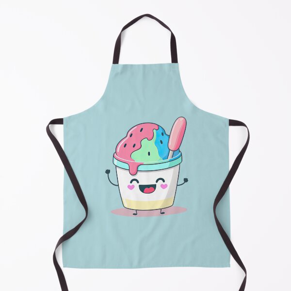 Item preview, Cute Ice Cream Yogurt Sundae in a Cup with a Happy Smiley Face Ice Cream for Kids designed and sold by ultra-cute.