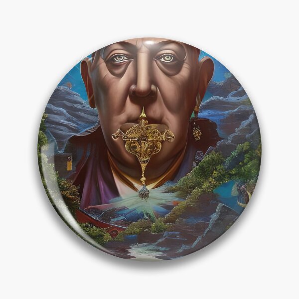 Item preview, Saint Aleister Crowley The Great Beast of Thelema painted in a Surrealist and Impressionist style designed and sold by Ataraxia  Apparel.
