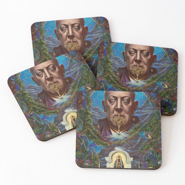 Item preview, Saint Aleister Crowley The Great Beast of Thelema painted in a Surrealist and Impressionist style designed and sold by Ataraxia  Apparel.
