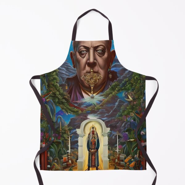 Item preview, Saint Aleister Crowley The Great Beast of Thelema painted in a Surrealist and Impressionist style designed and sold by Ataraxia  Apparel.