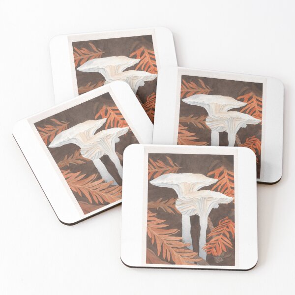 Item preview, Mushrooms in fall foliage cottage core autumn mushroom fungi designed and sold by Siren-Queen.