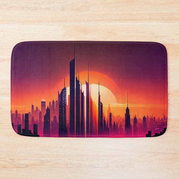 Item preview, Abstract Sci-Fi Futuristic Cityscape Skyline Digital Painting  designed and sold by NateFellhauer.