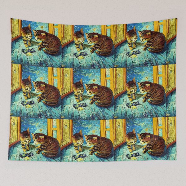 Item preview, Van Gogh's cats designed and sold by Natalia-Vlad.